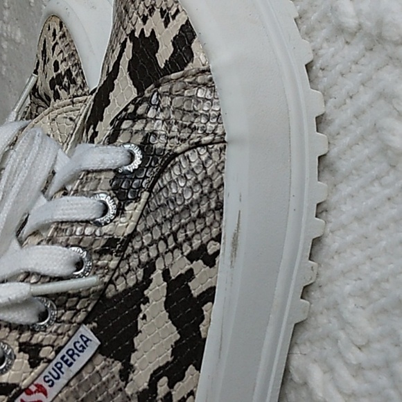 Superga High top snake print sneakers size 6.5 - Picture 11 of 11